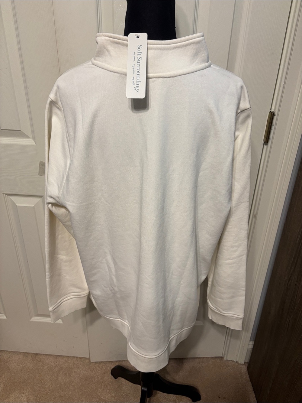 Soft Surroundings Rochelle French Terry Plus Quarter Zip - Picture 5 of 9